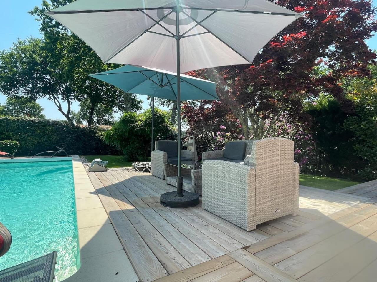 Villa Avec Piscine Andernos Les Bains Buitenkant foto